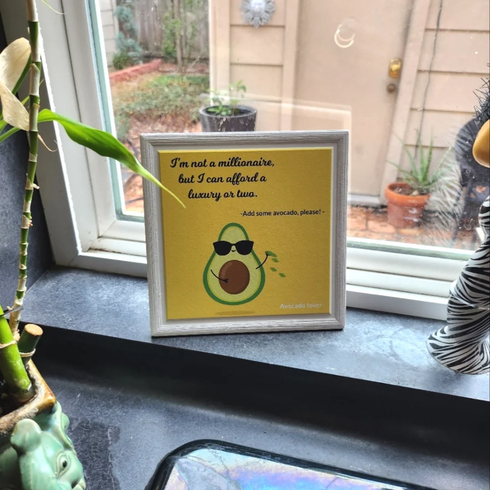 Avacado Lovers Decorative Pic w/Gift Box - Picture 12 of 12